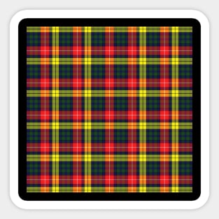 Buchanan Modern Plaid Tartan Scottish Sticker